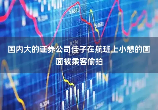 国内大的证券公司佳子在航班上小憩的画面被乘客偷拍