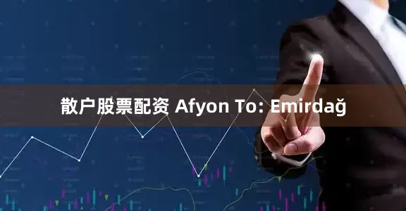 散户股票配资 Afyon To: Emirdağ